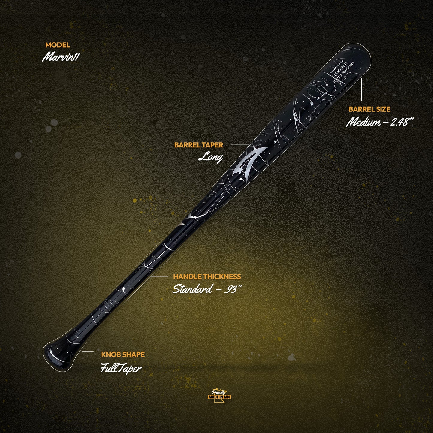 Splatter MARVIN11 Prime Maple Bat