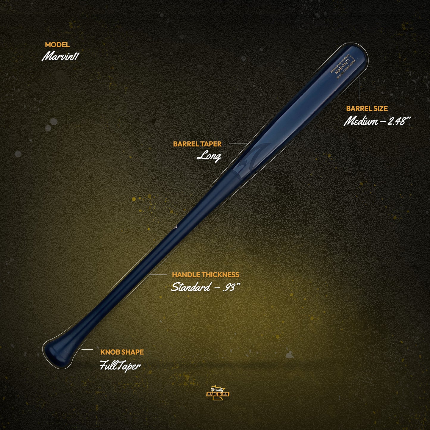 Stealth MARVIN11 Prime Maple Bat