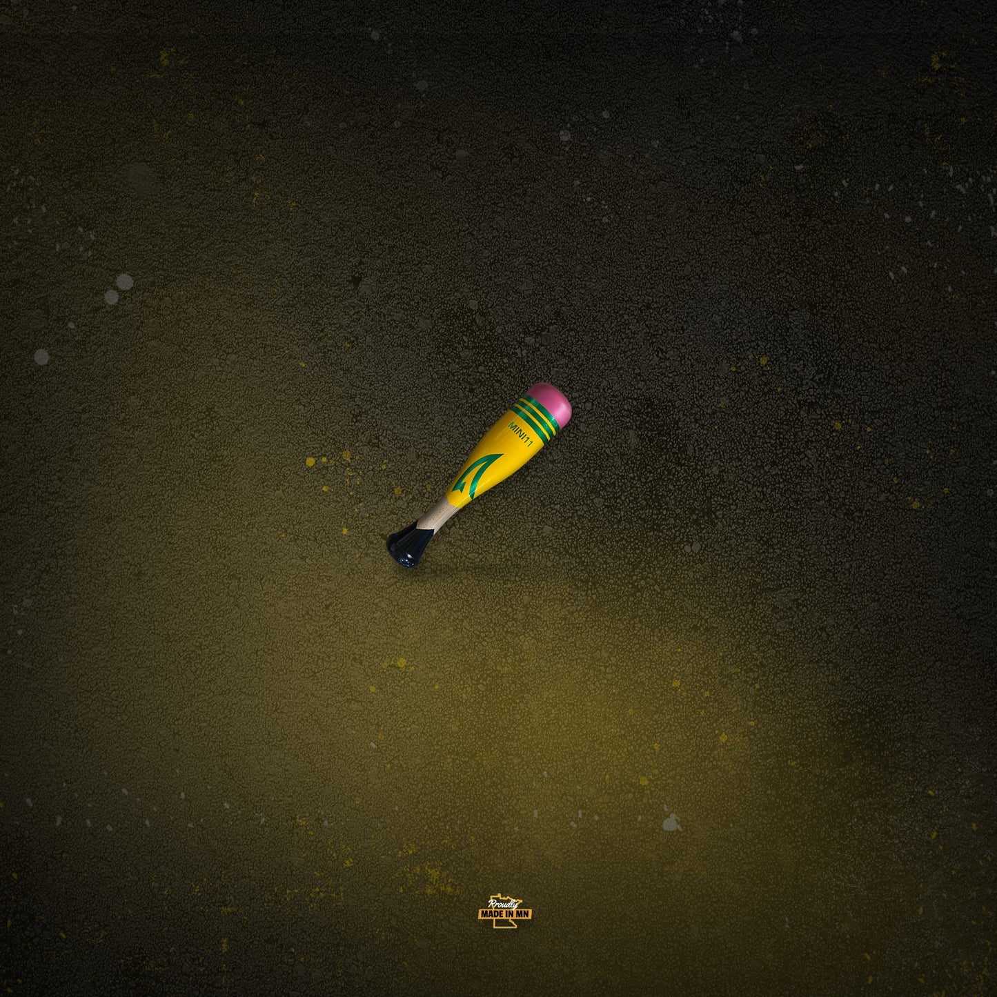 Yellow Pencil Mini Baseball Bat