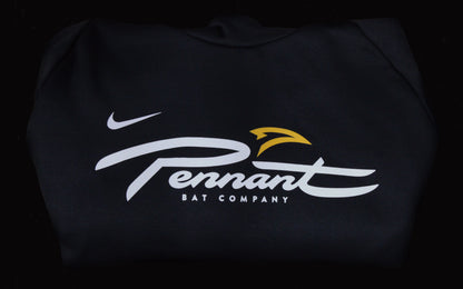 Pennant Bat Company Hoodie Anthracite Gray folded